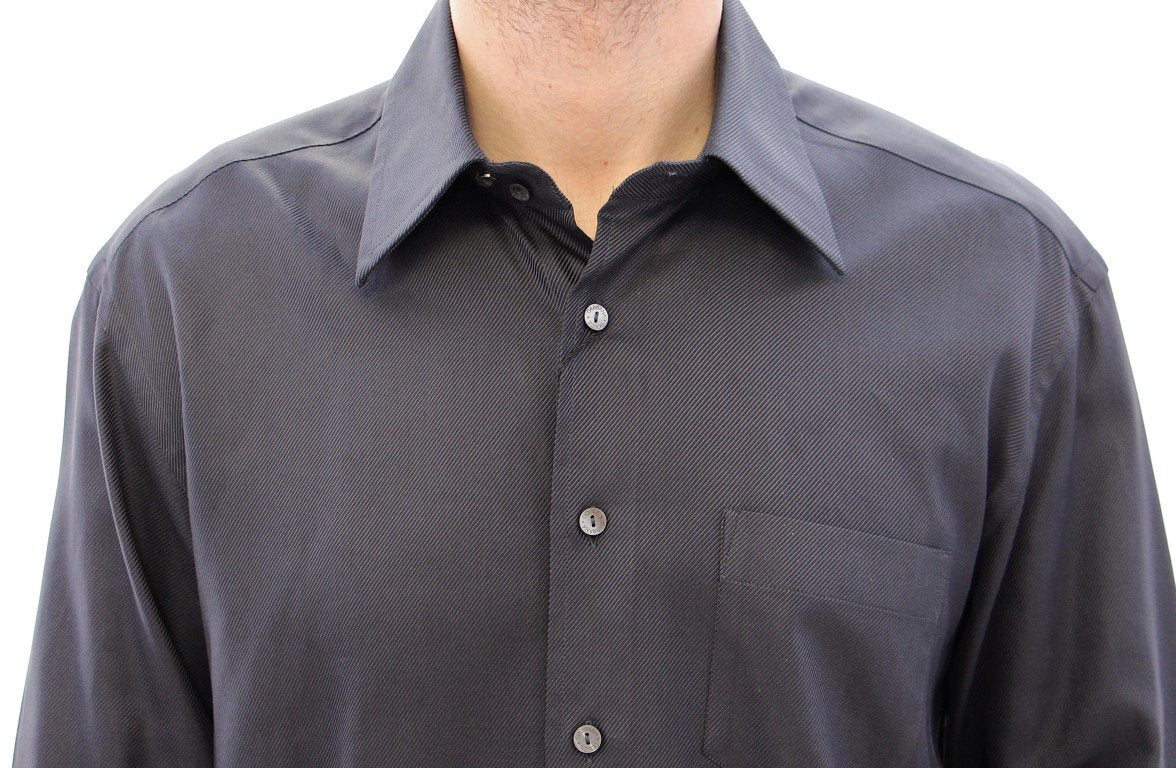 Blue Regular Fit Cotton Formal Dress Shirt