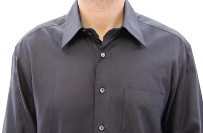Blue Regular Fit Cotton Formal Dress Shirt