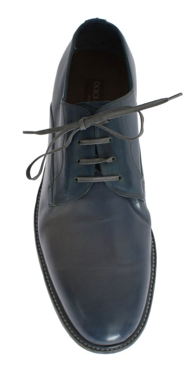 Blue Leather Dress Formal Shoes