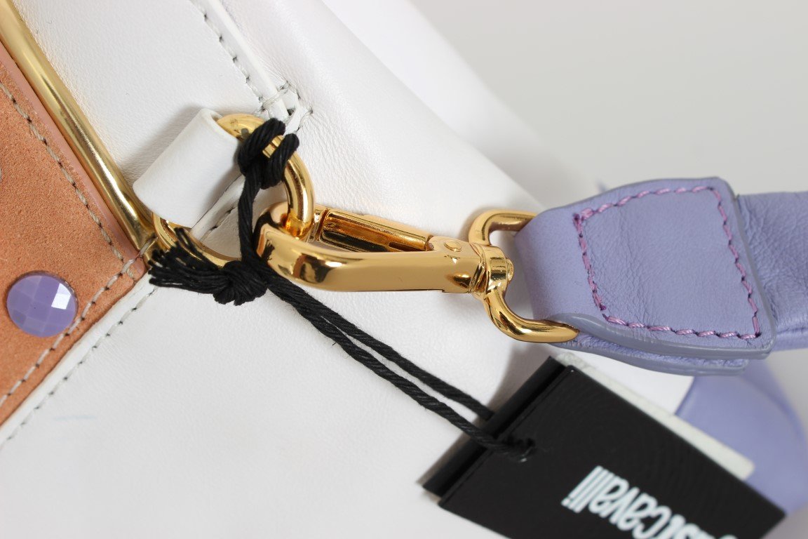 Multicolor Calf Leather Hand Clutch Bag