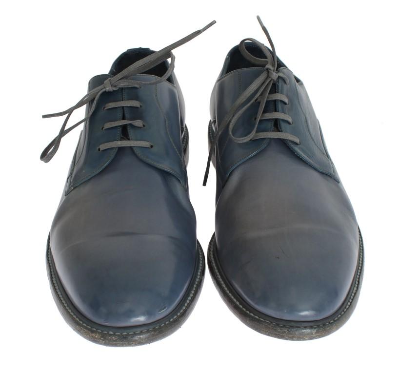 Blue Leather Dress Formal Shoes