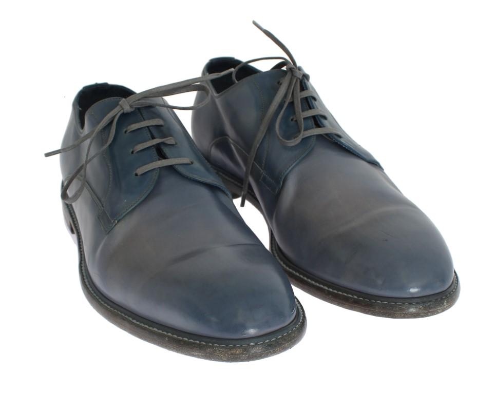 Blue Leather Dress Formal Shoes