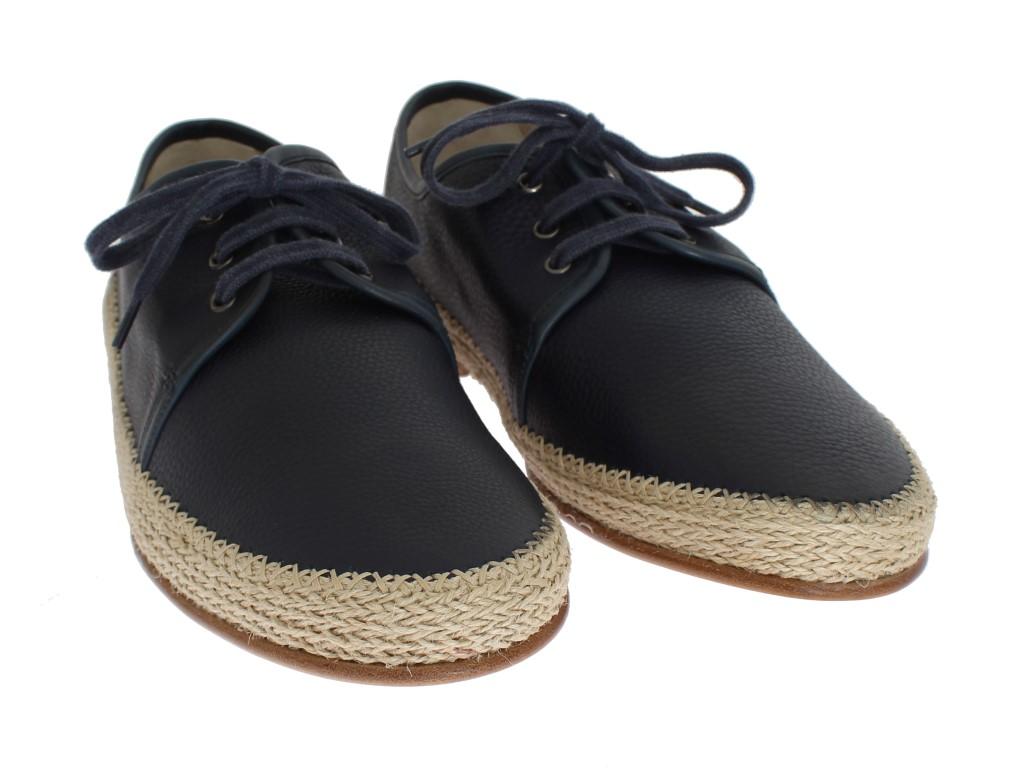 Blue Leather Dress Formal Shoes