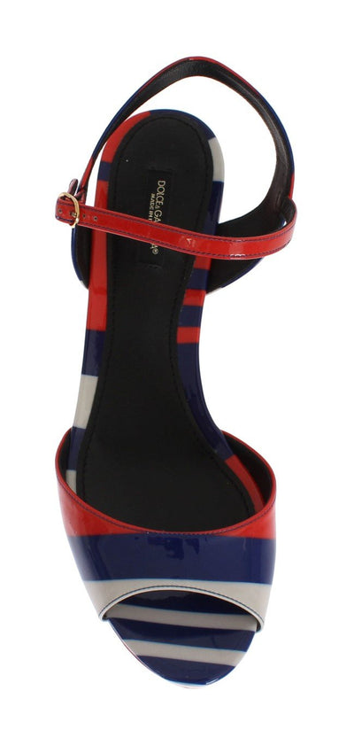 Multicolor Patent Leather Wedges Shoes