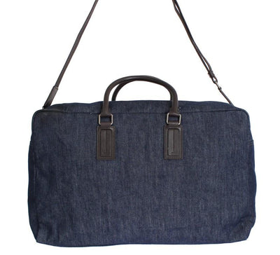 Blue denim travel organizer bag