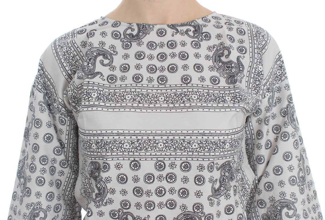 Gray 3/4 Sleeve Blouse Tunic