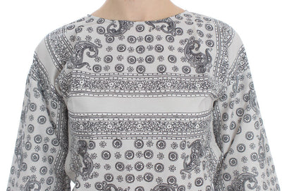 Gray 3/4 Sleeve Blouse Tunic