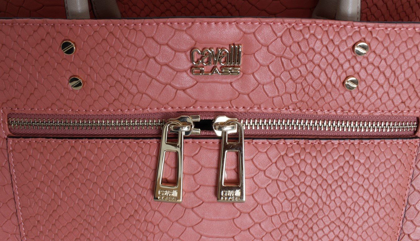 Pink Nude PVC Satchel Bag