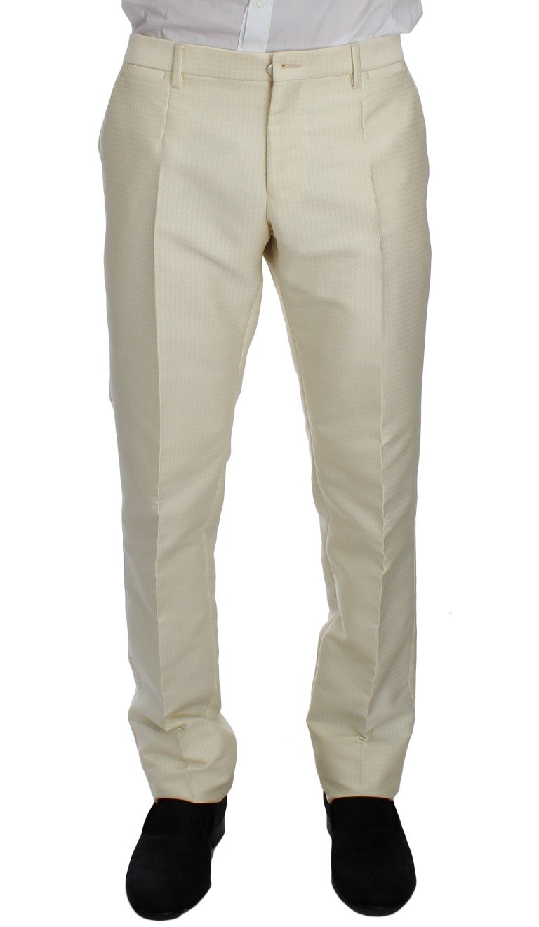 White Slim Double Breasted 3 Piece Suit