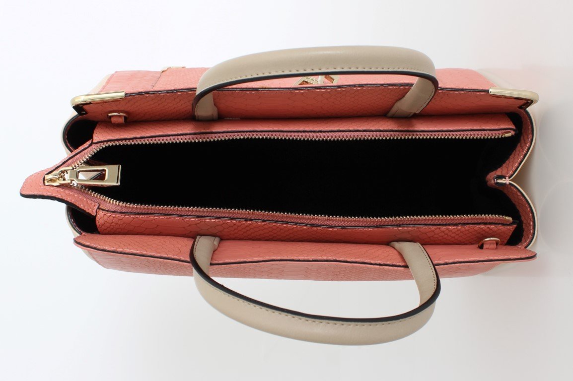 Pink Nude PVC Satchel Bag