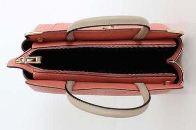 Pink Nude PVC Satchel Bag