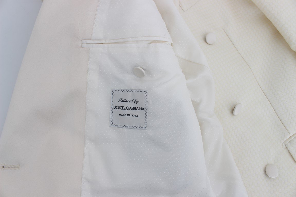 White Slim Double Breasted 3 Piece Suit