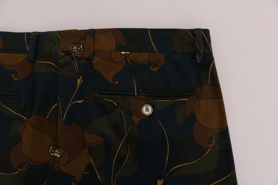 Multicolor Floral Cotton Stretch Shorts
