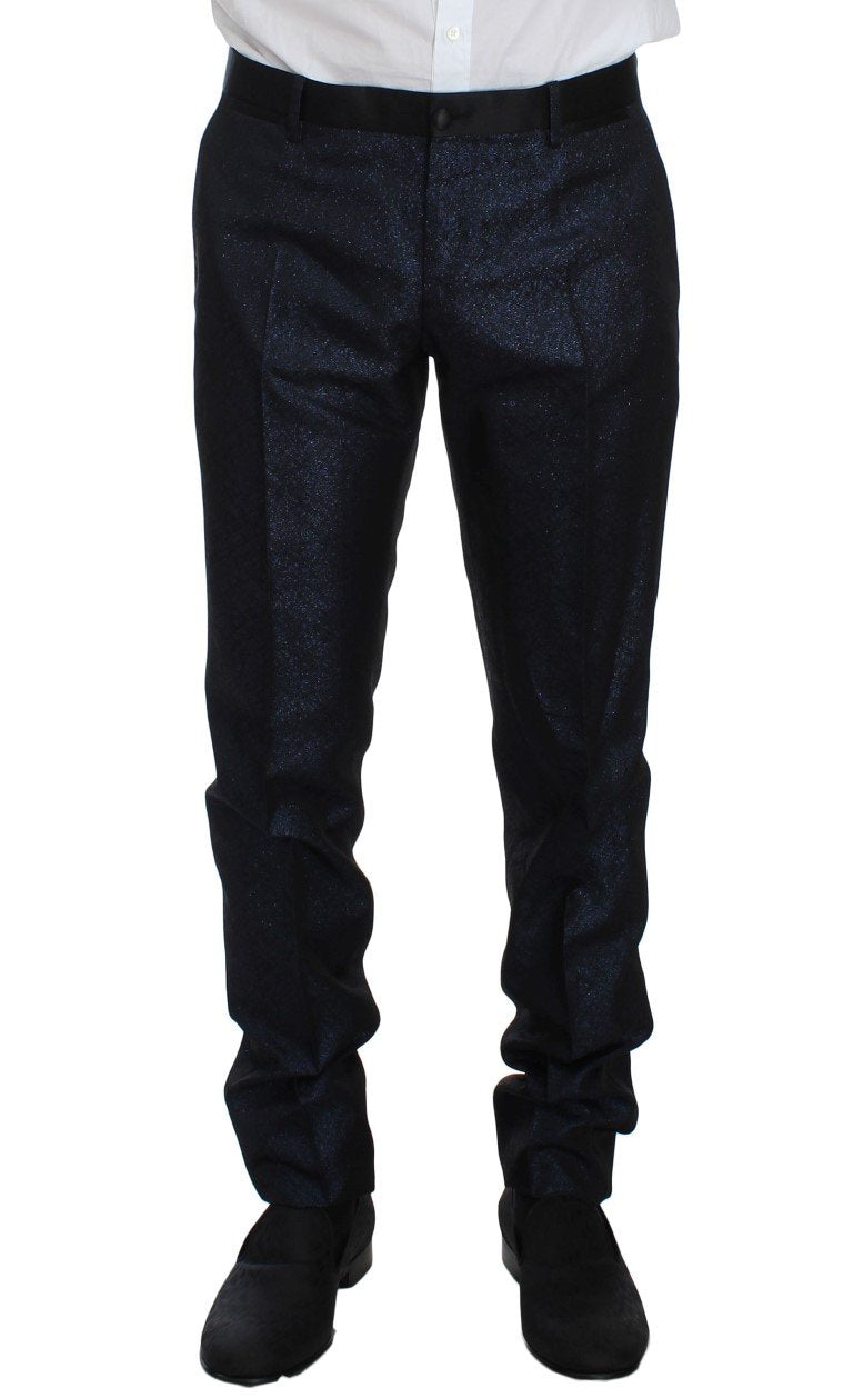 Blue 3 Piece Slim Fit Suit Tuxedo Smoking