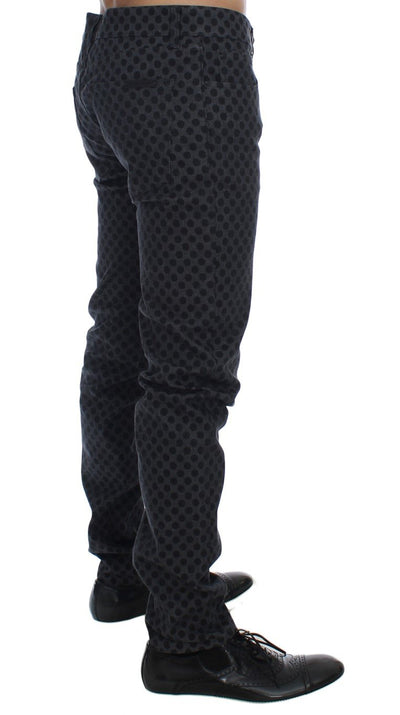 Gray Cotton Stretch 14 Slim Fit Pants Jeans