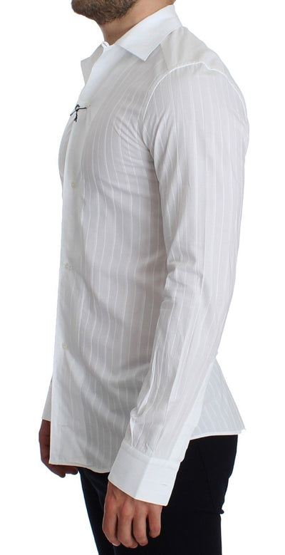 White GOLD Slim Fit Tuxedo Dress Shirt