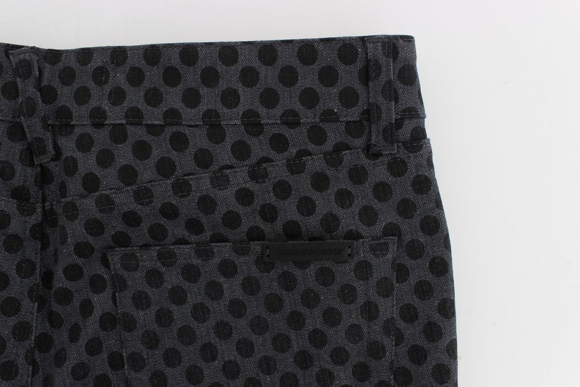 Gray Cotton Stretch 14 Slim Fit Pants Jeans