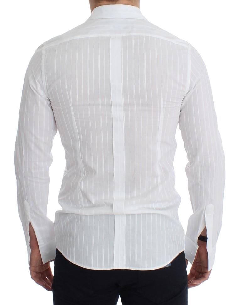 White GOLD Slim Fit Tuxedo Dress Shirt