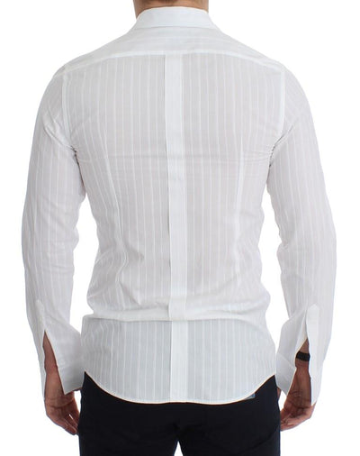White GOLD Slim Fit Tuxedo Dress Shirt