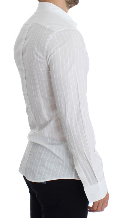 White GOLD Slim Fit Tuxedo Dress Shirt