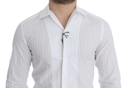 White GOLD Slim Fit Tuxedo Dress Shirt