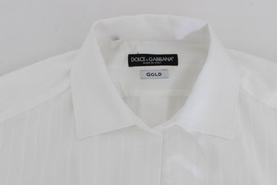 White GOLD Slim Fit Tuxedo Dress Shirt