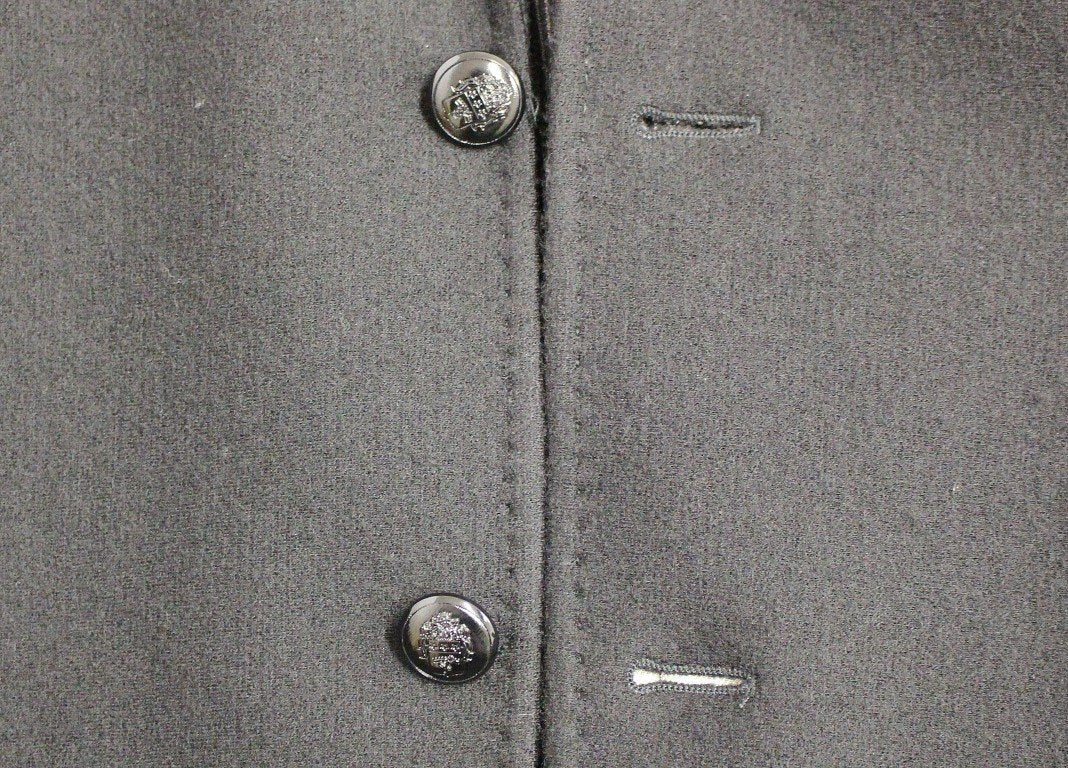 Black wool slim fit blazer