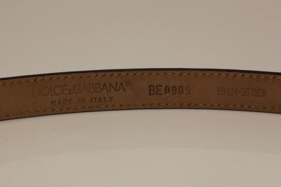 Purple Leather Skinny Heart Charm Belt
