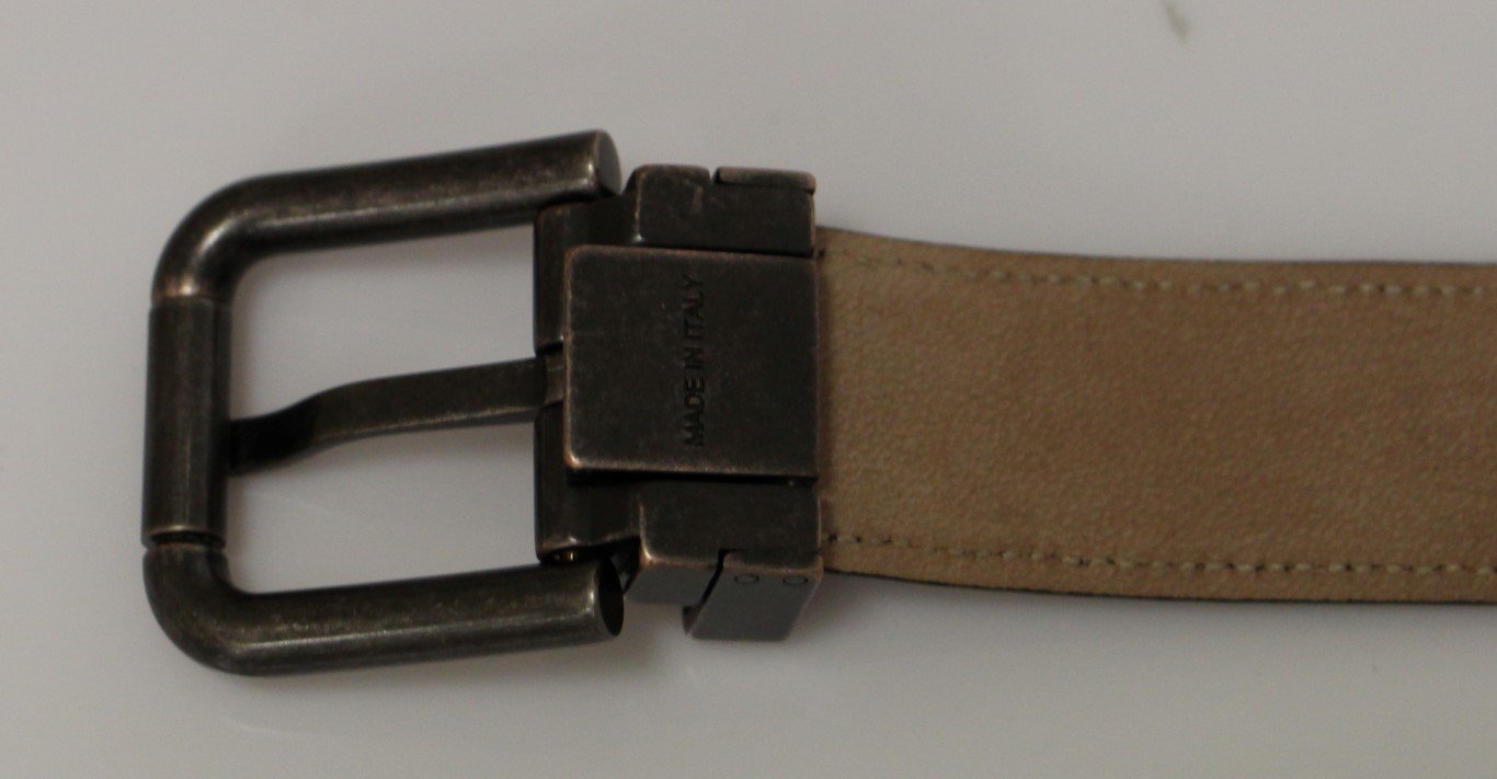 Purple Leather Logo Belt