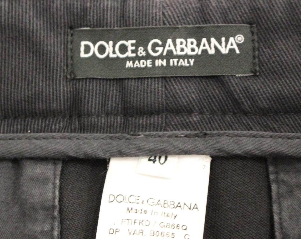 Blue Cotton Cropped Chinos Jeans Pants
