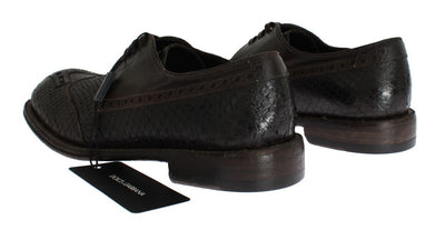 Brown Python Snakeskin Kangaroo Shoes