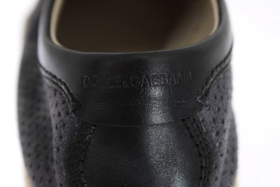 Blue Gray Suede Leather Shoes