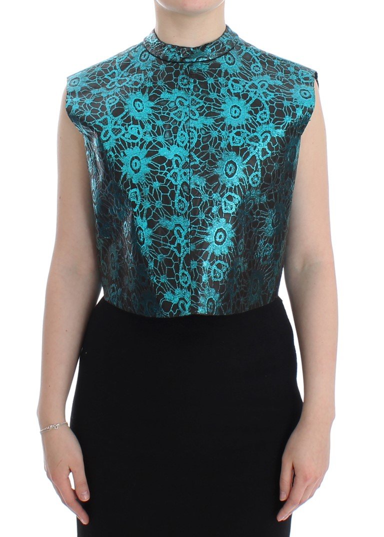 Multicolor Floral Crop Top Blouse