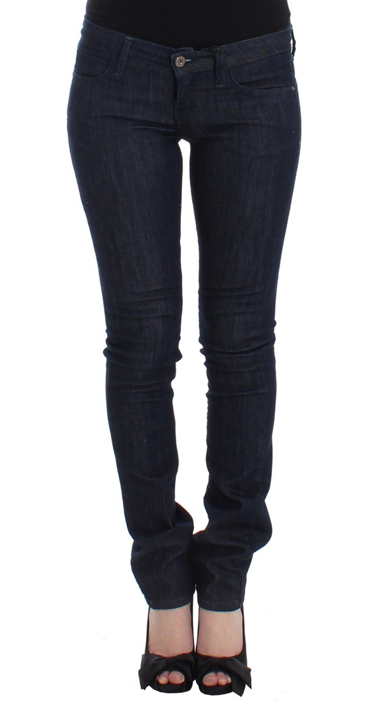 Blue skinny leg jeans