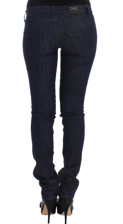 Blue skinny leg jeans