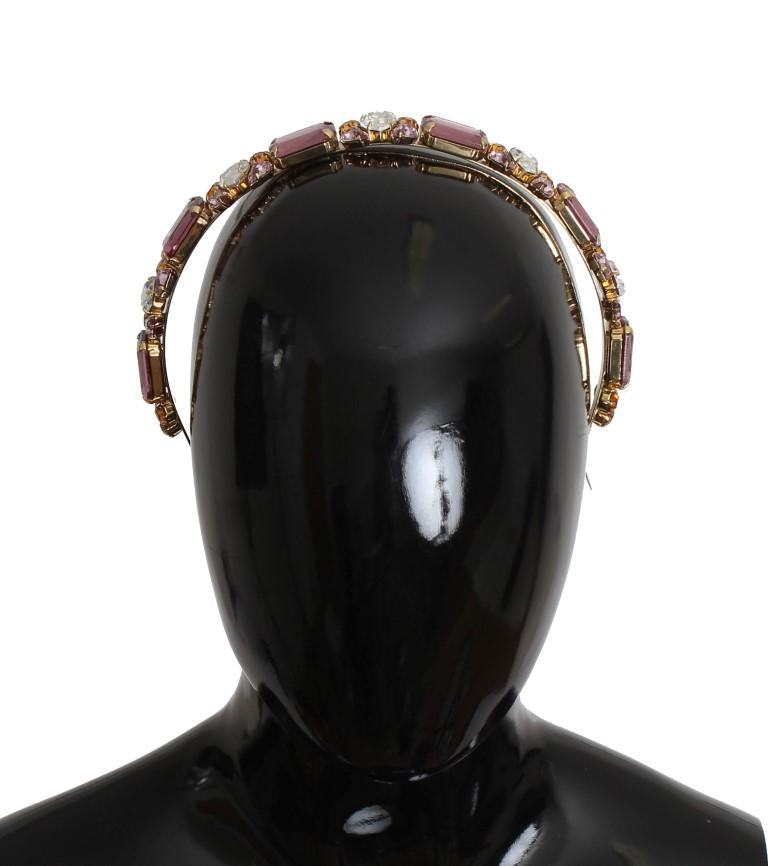 Gold Tiara Brass Crystal Sicily GEMME Headband