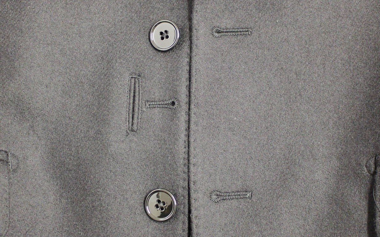Black slim fit wool blazer