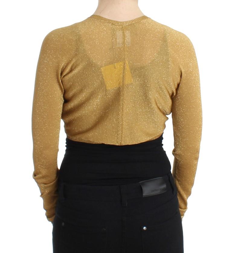 Gold embellished gold shrug