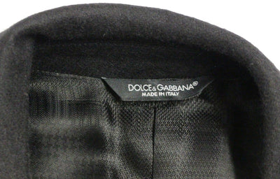 Black slim fit wool blazer