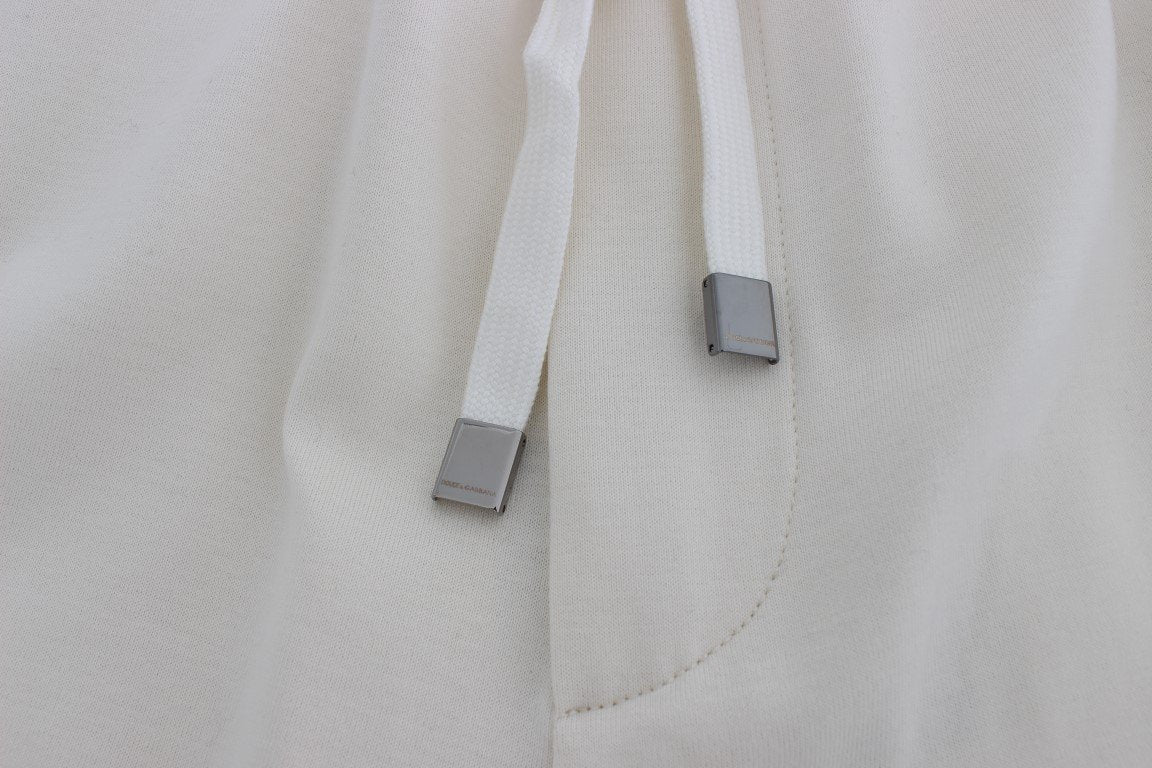 White Black Torero Above Knees Shorts