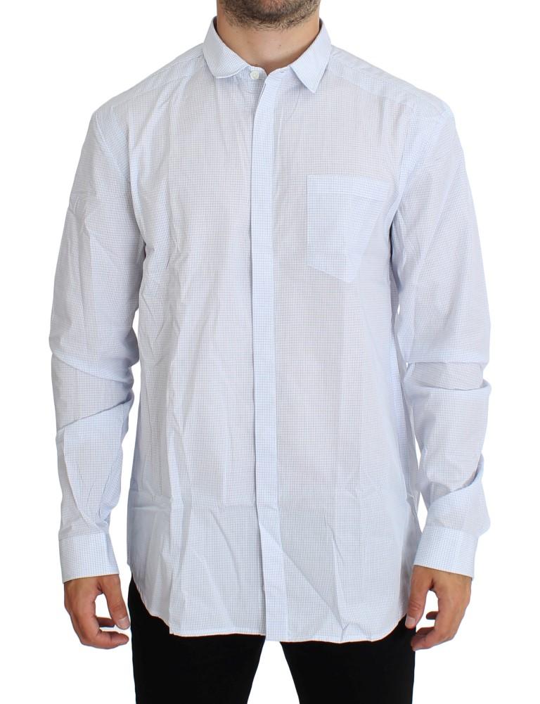 Blue Checkered Cotton Casual Shirt
