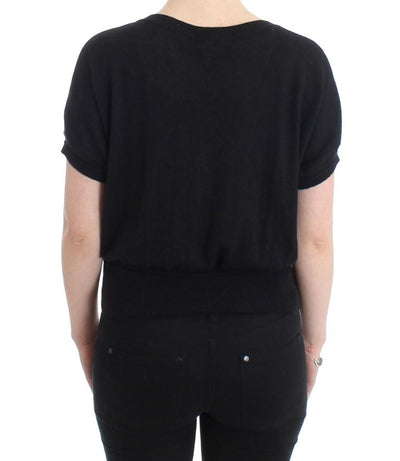 Black short sleeved jumper