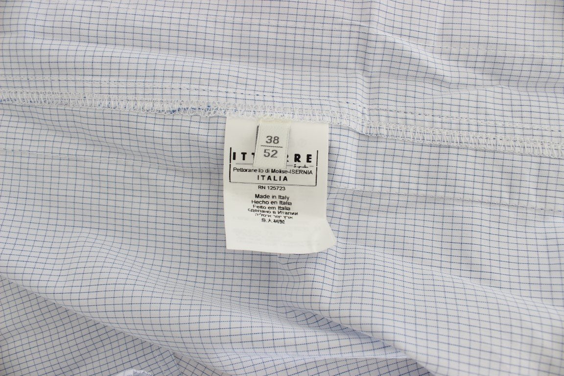 Blue Checkered Cotton Casual Shirt