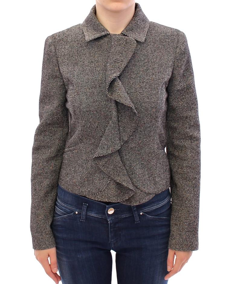 Gray Black Salt Peppar Coat Jacket