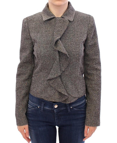 Gray Black Salt Peppar Coat Jacket