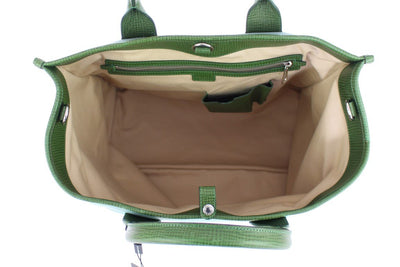 Blue nylon tote bag