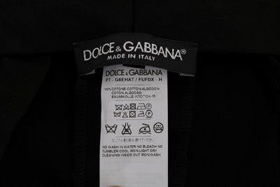 Black Cotton Chinos Pants