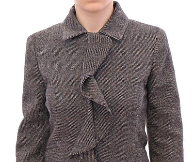 Gray Black Salt Peppar Coat Jacket