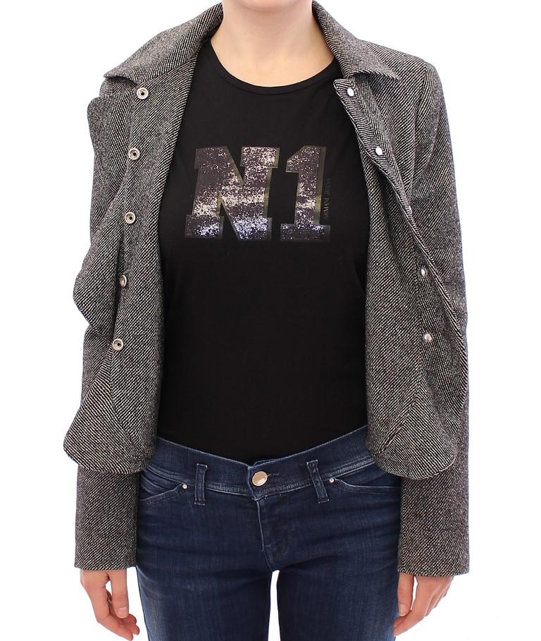 Gray Black Salt Peppar Coat Jacket