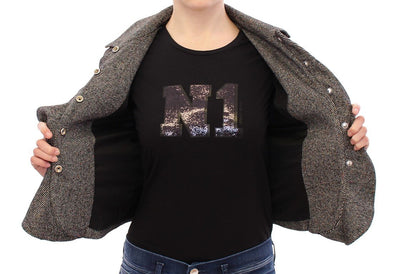 Gray Black Salt Peppar Coat Jacket